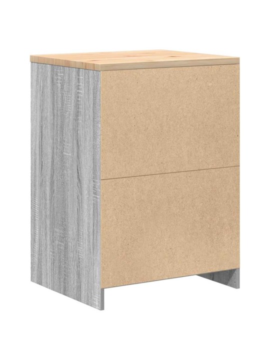 Autotallin säilytyskaappi harmaa sonoma 60x51x85 cm täysi mänty