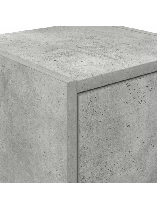 Autotallin seinäkaapit 2 kpl betoninharmaa tekninen puu