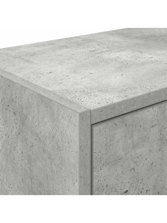 Autotallin seinäkaapit 2 kpl betoninharmaa tekninen puu