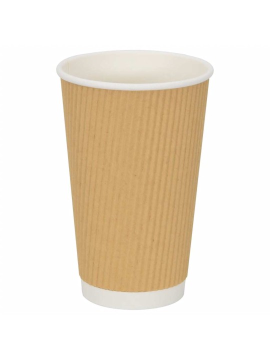 Paperiset kahvikupit kansilla 1000 kpl 16oz 400ml