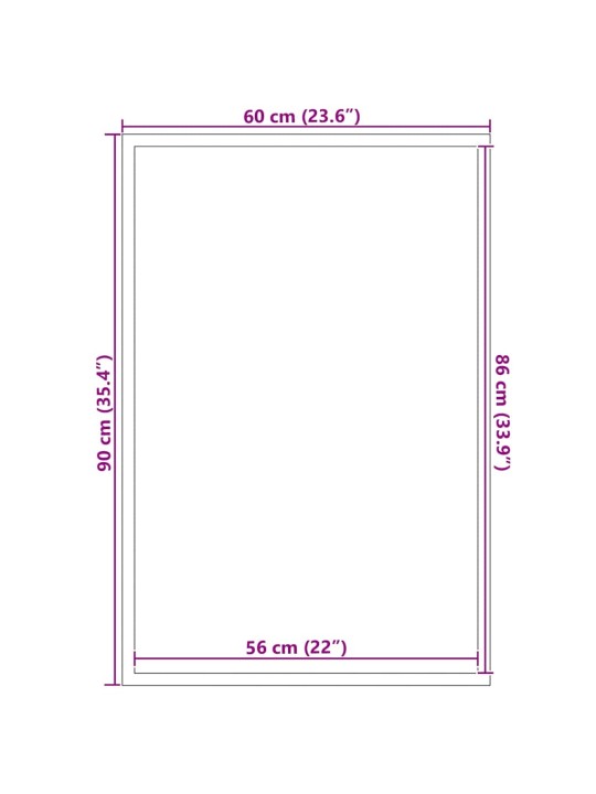 Ovimatto ruskea 60x90 cm