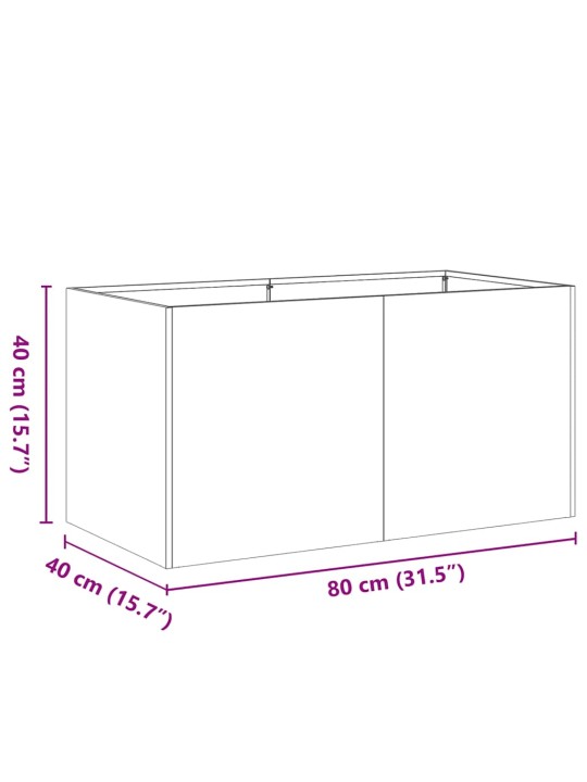 Kylvökone 80x40x40 cm ruostumatonta terästä
