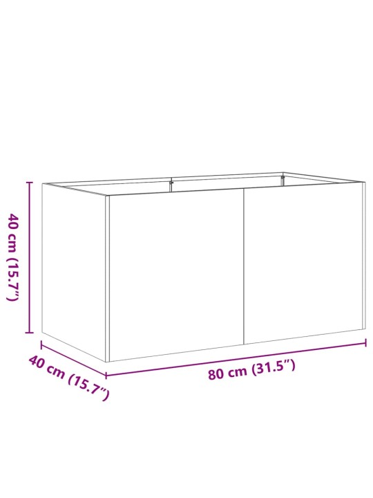 Kylvökone 80x40x40 cm galvanoitua terästä