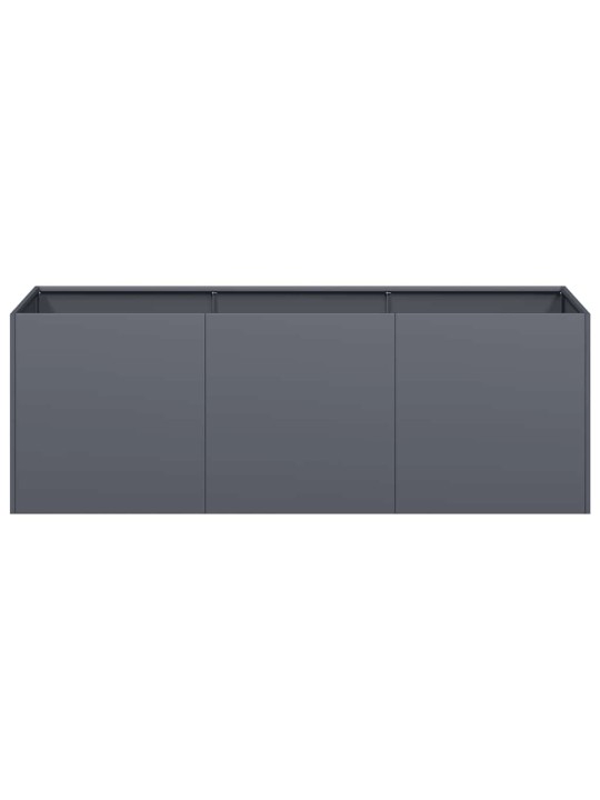Kukkalaatikko antrasiitti 120x40x40 cm kylmävalssattu teräs