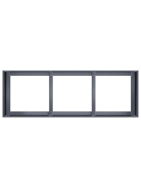 Kukkalaatikko antrasiitti 120x40x40 cm kylmävalssattu teräs