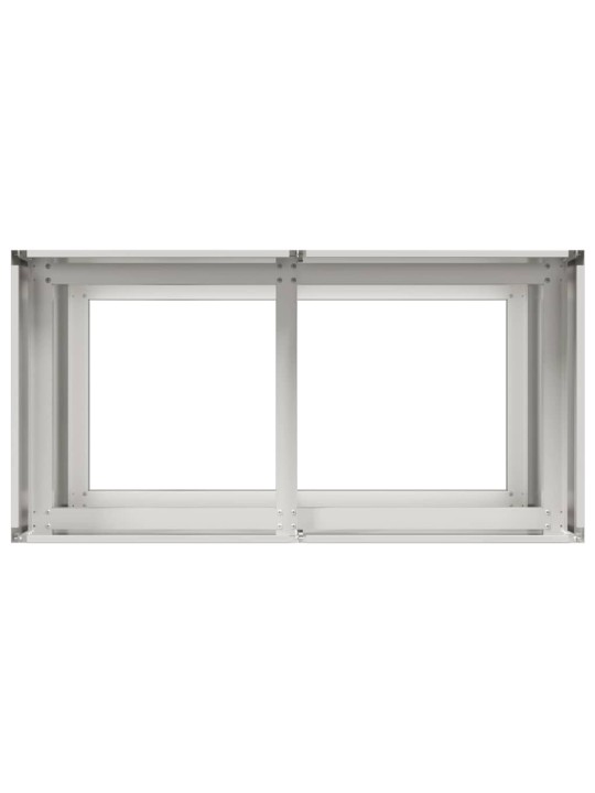 Kukkalaatikko 80x40x80 cm ruostumaton teräs