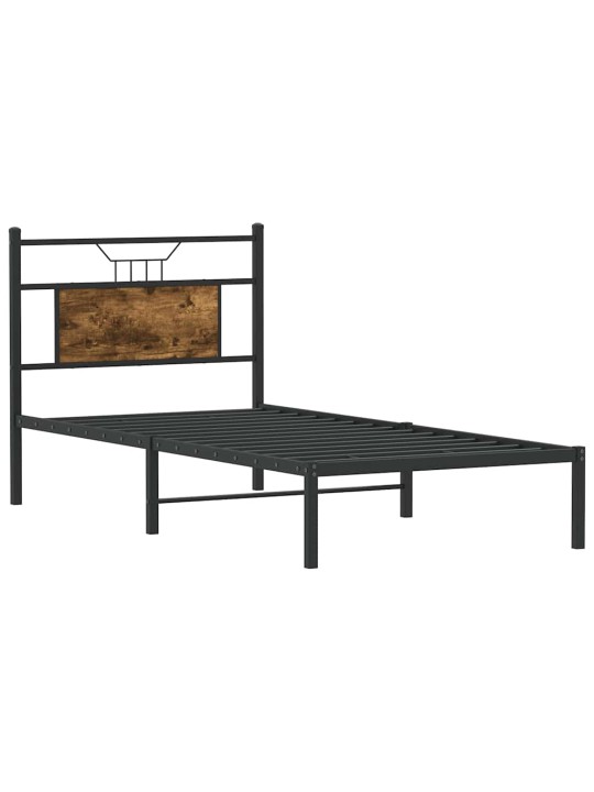 Sängynrunko ilman patjaa savutammi 80x200 cm tekninen puu