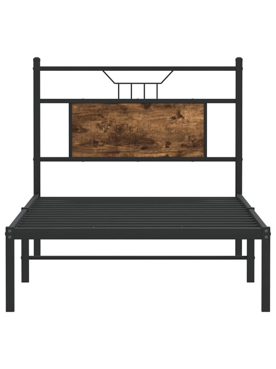 Sängynrunko ilman patjaa savutammi 80x200 cm tekninen puu