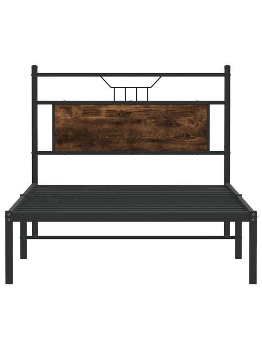Sängynrunko ilman patjaa savutammi 100x200 cm tekninen puu
