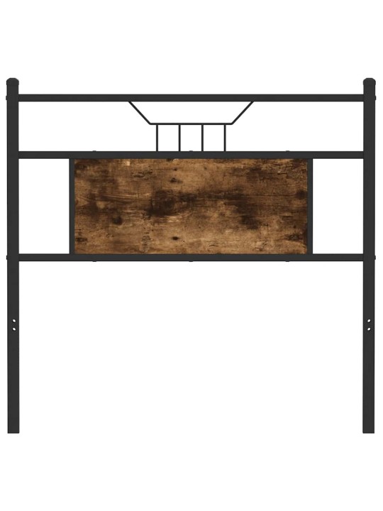 Sängynpääty savutammi 80 cm tekninen puu ja teräs