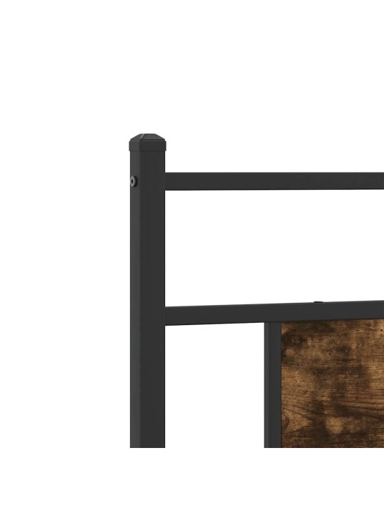 Sängynpääty savutammi 80 cm tekninen puu ja teräs