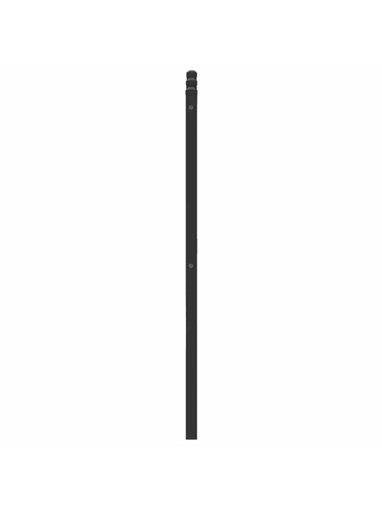 Sängynpääty savutammi 150 cm tekninen puu ja teräs