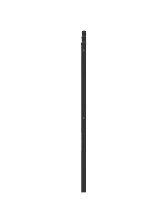Sängynpääty savutammi 193 cm tekninen puu ja teräs