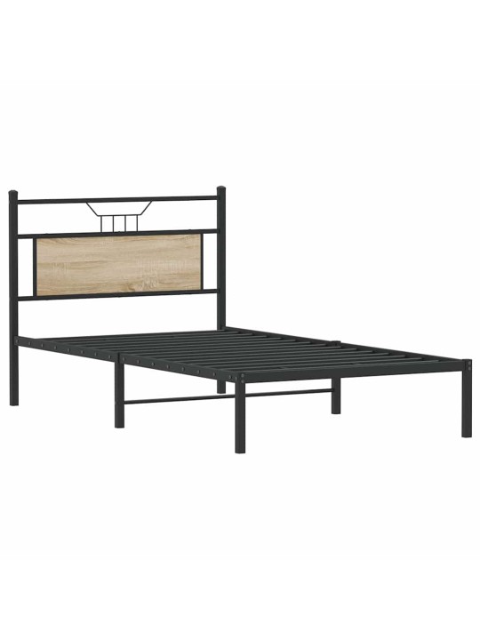 Sängynrunko ilman patjaa sonoma-tammi 107x203 cm tekninen puu