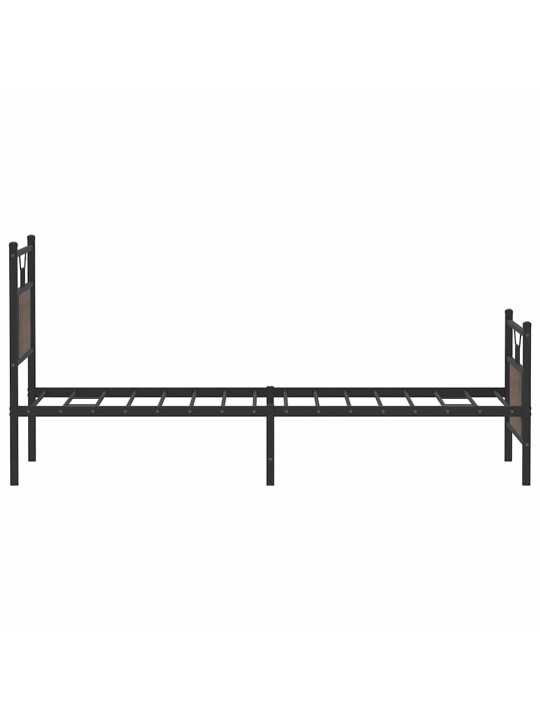 Sängynrunko ilman patjaa ruskea tammi 80x200 cm tekninen puu