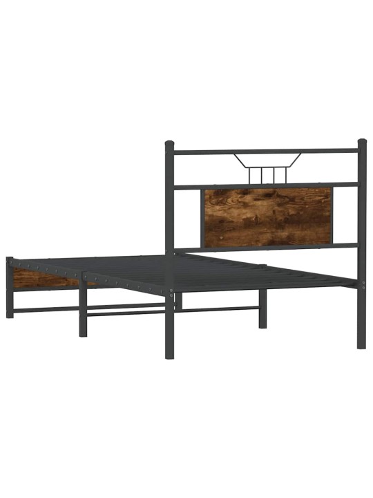 Sängynrunko ilman patjaa savutammi 80x200 cm tekninen puu