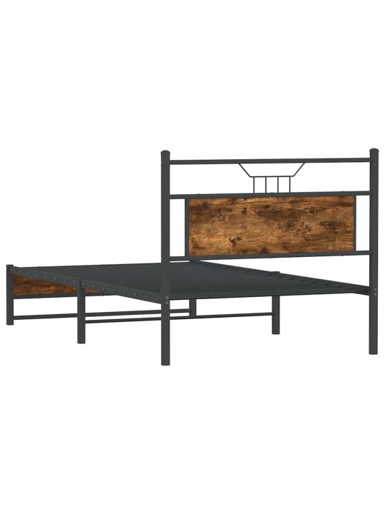 Sängynrunko ilman patjaa savutammi 100x200 cm tekninen puu