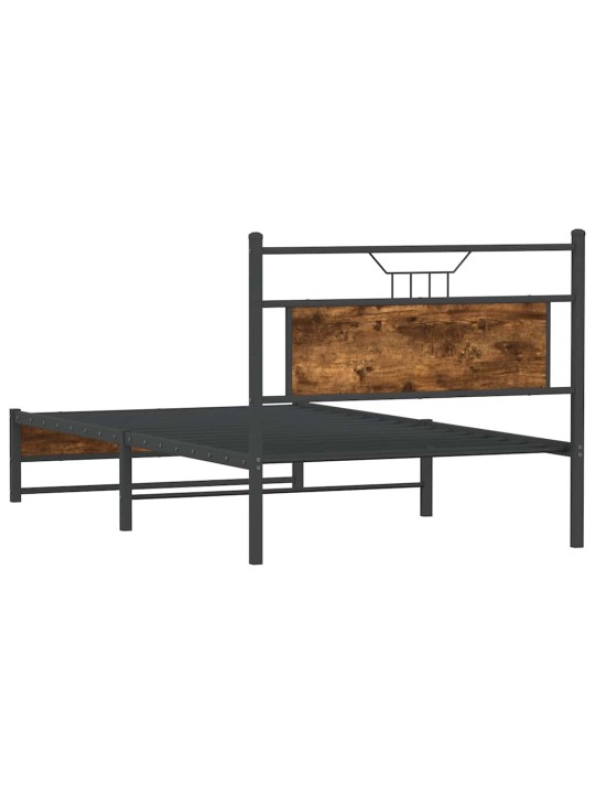 Sängynrunko ilman patjaa savutammi 107x203 cm tekninen puu