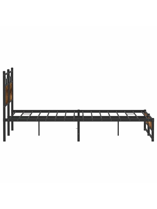 Sängynrunko ilman patjaa savutammi 140x190 cm tekninen puu