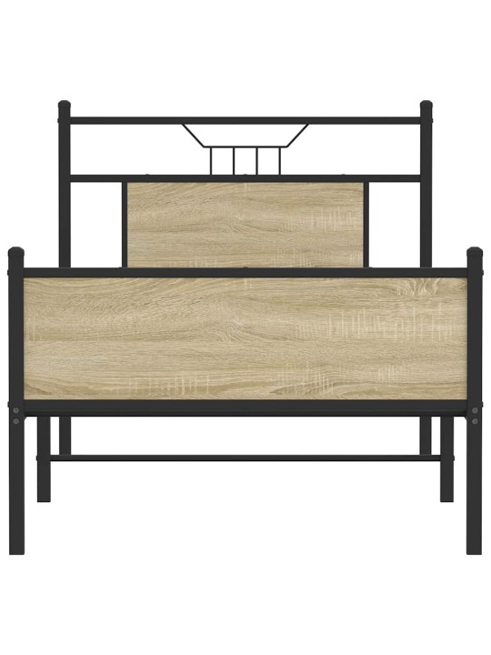 Sängynrunko ilman patjaa sonoma-tammi 90x200 cm tekninen puu