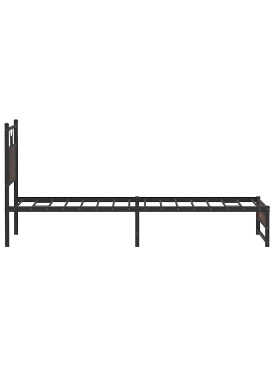 Sängynrunko ilman patjaa ruskea tammi 80x200 cm tekninen puu