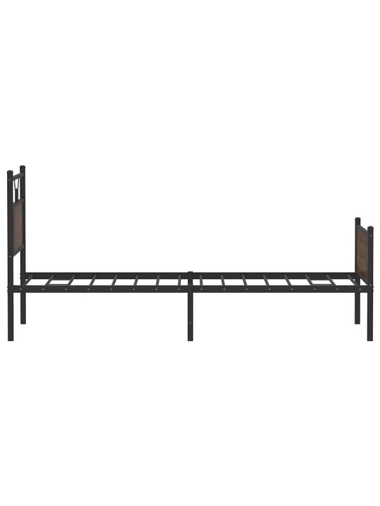 Sängynrunko ilman patjaa ruskea tammi 90x200 cm tekninen puu