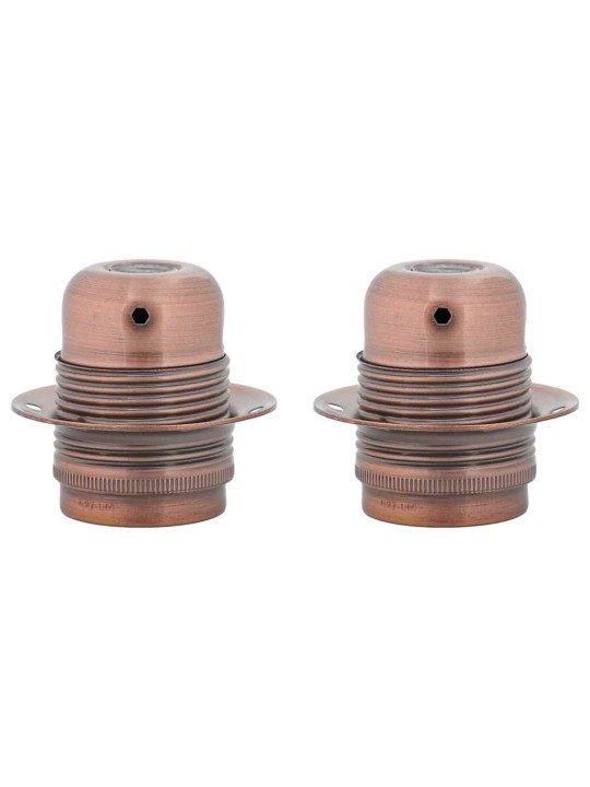 Lampuntelineet 2 kpl red bronze e27