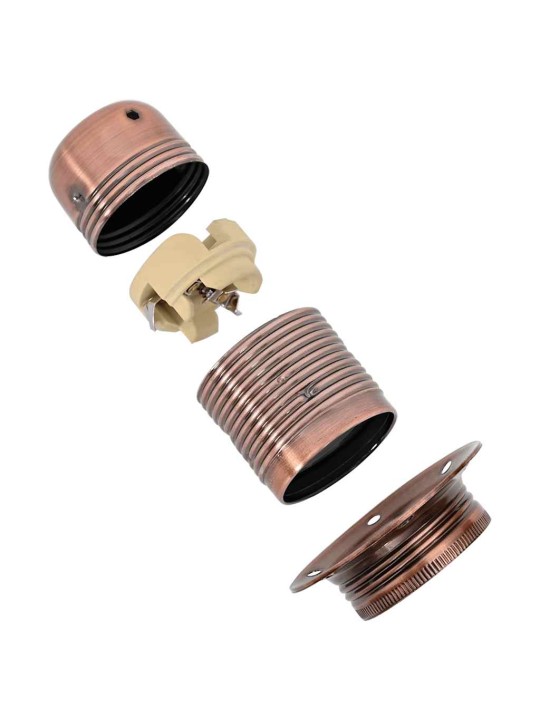 Lampuntelineet 2 kpl red bronze e27