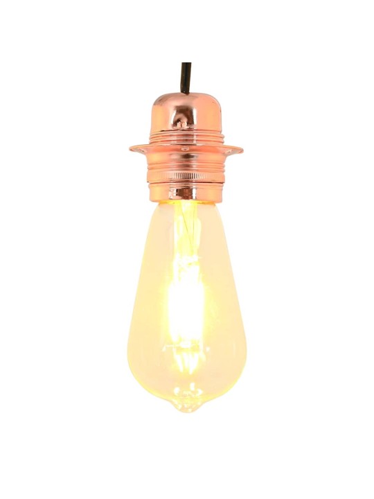 Lampuntelineet 2 kpl rose gold e27