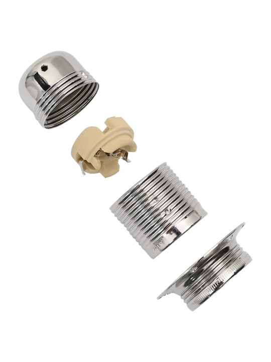 Lampuntelineet 2 kpl satin nickel e27