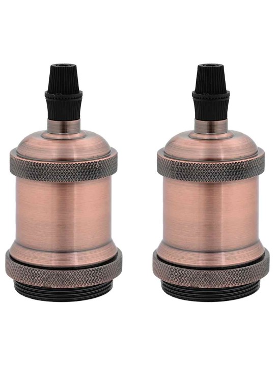 Lampuntelineet 2 kpl red bronze e27