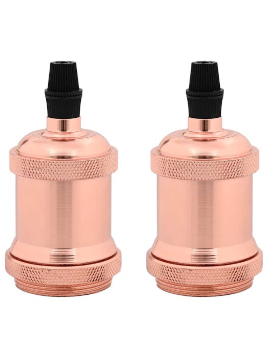 Lampuntelineet 2 kpl rose gold e27
