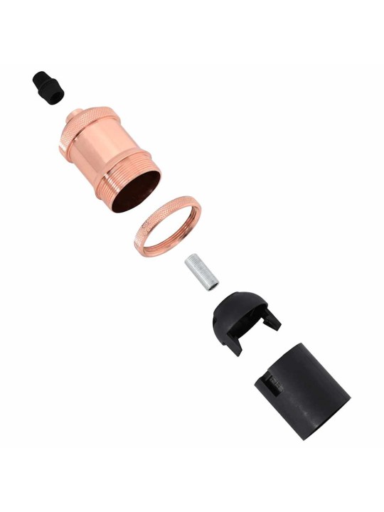 Lampuntelineet 2 kpl rose gold e27