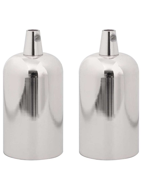 Lampuntelineet 2 kpl satin nickel e27