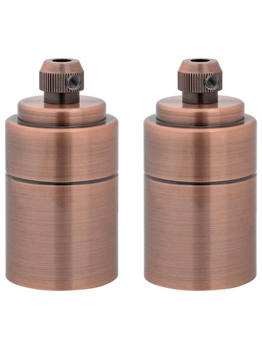 Lampuntelineet 2 kpl red bronze e27