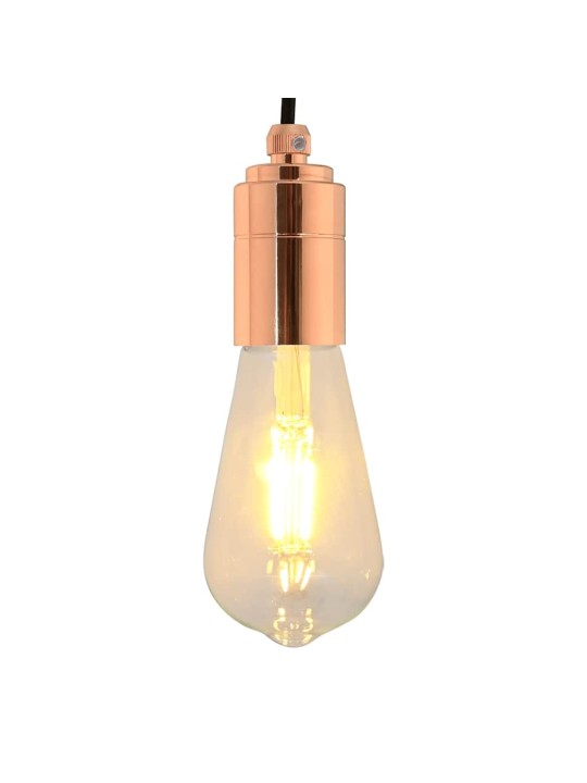 Lampuntelineet 2 kpl rose gold e27