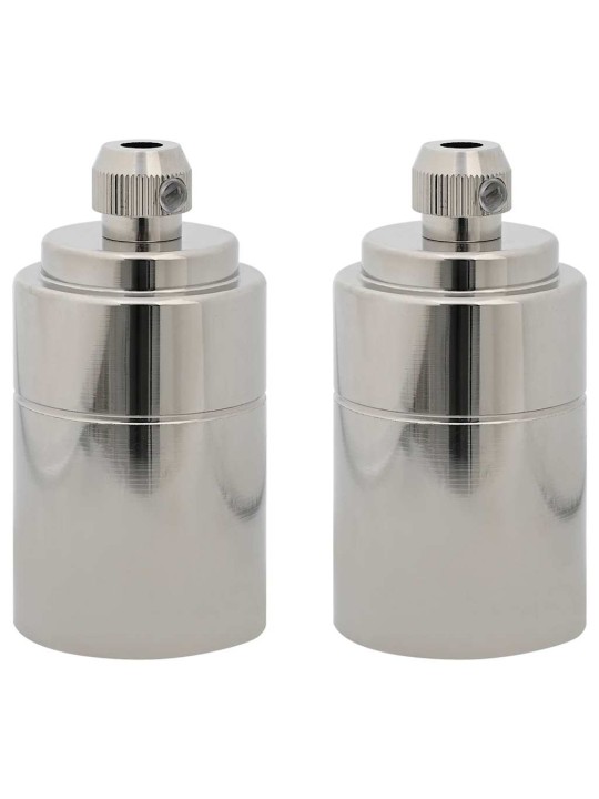 Lampuntelineet 2 kpl satin nickel e27