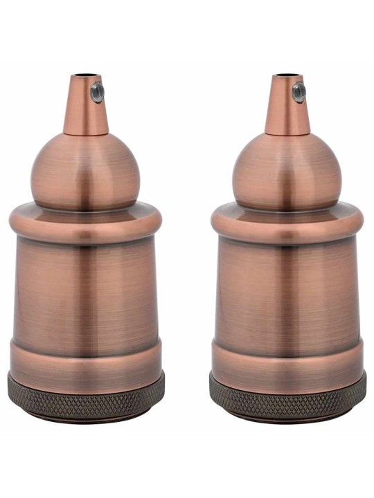Lampuntelineet 2 kpl red bronze e27