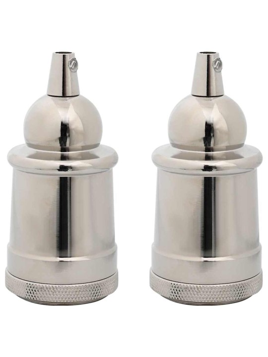Lampuntelineet 2 kpl satin nickel e27