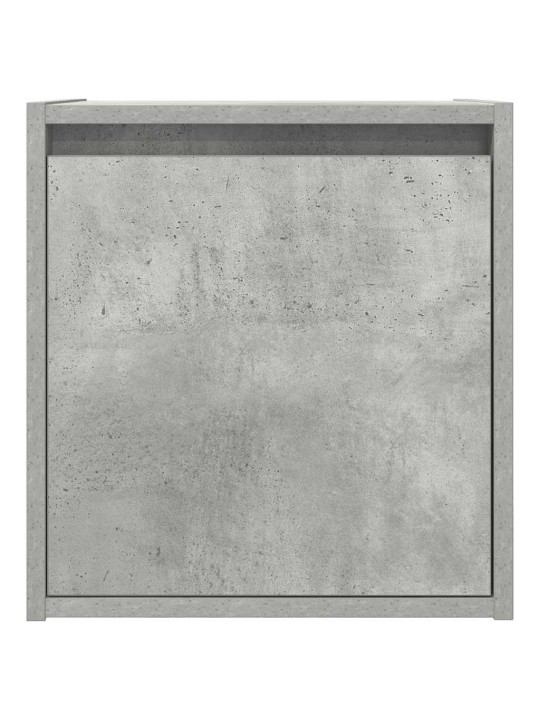 Seinäkiinnitettävät yöpöydät 2 kpl betoninharmaa 38x34x40 cm