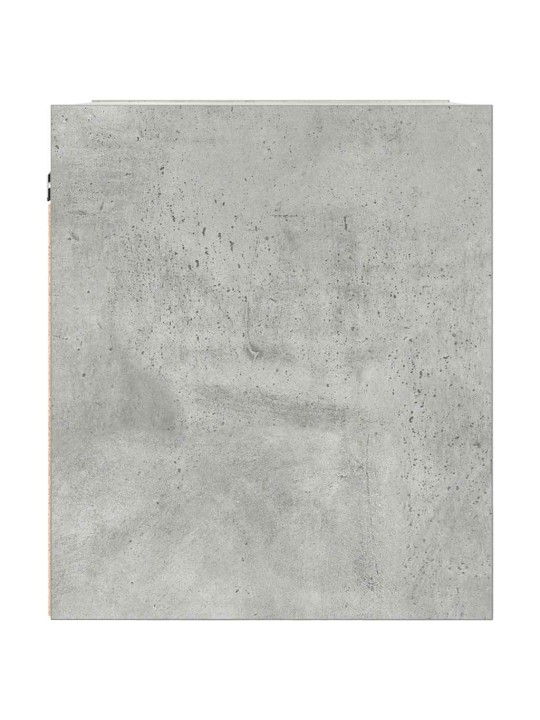 Seinäkiinnitettävät yöpöydät 2 kpl betoninharmaa 38x34x40 cm
