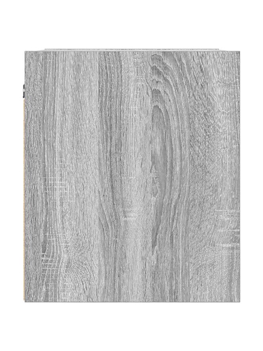 Seinäkiinnitettävät yöpöydät 2 kpl harmaa sonoma 38x34x40 cm