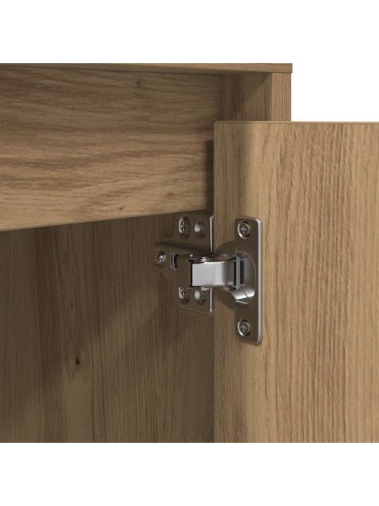 Yöpöytäkaappi led-valoilla artisan oak 38x34x50 cm