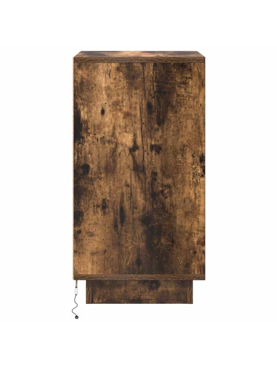 Yökaappi led-valoilla savustettu tammi 38x34x65 cm