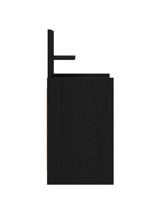 Yöpöytäkaapit 2 laatikkoa 2 kpl musta 38x34x80 cm