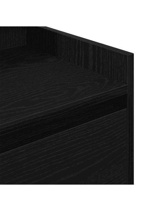 Yöpöytäkaapit 2 laatikkoa 2 kpl musta 38x34x80 cm
