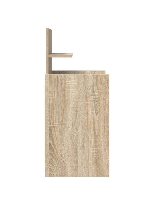 Yöpöytäkaapit 2 laatikkoa 2 kpl sonoma-tammi 38x34x80 cm