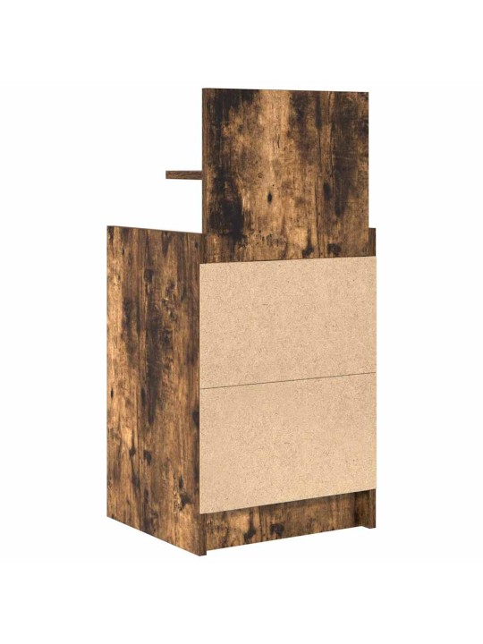 Yöpöytäkaapit 2 laatikkoa 2 kpl savutammi 38x34x80 cm