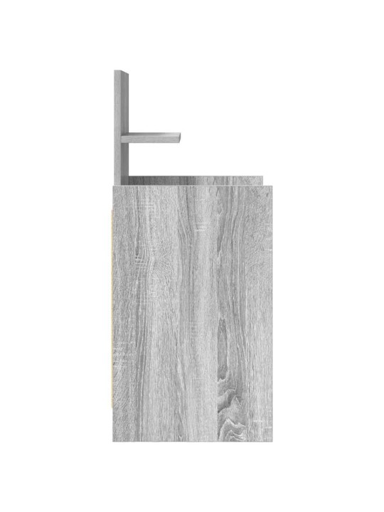 Yöpöytäkaapit 2 laatikkoa 2 kpl harmaa sonoma 38x34x80 cm
