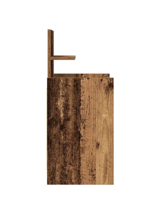 Yöpöytäkaapit 2 laatikkoa 2 kpl vanha puu 38x34x80 cm